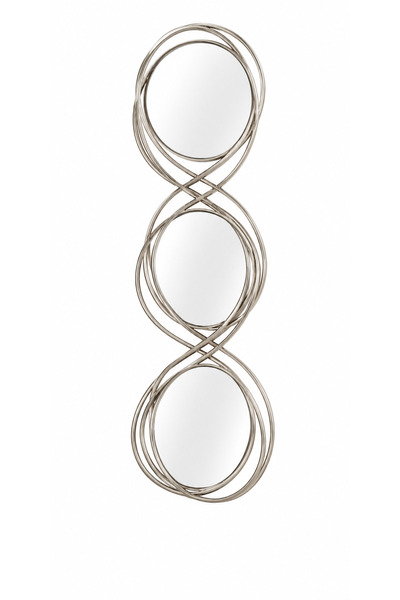 Kiana Trinity Silver Framed Mirror
