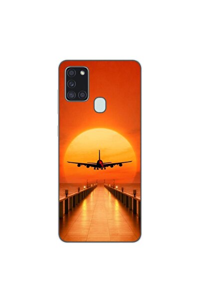 OEM Калъф, съвместим със Samsung Galaxy A21s, силиконов гел TPU, с десен Само...