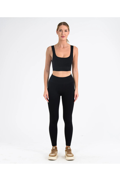 Leepsy Sahira Form Seamless Flat Sport Leggings High Waist Gathering Polyamid...