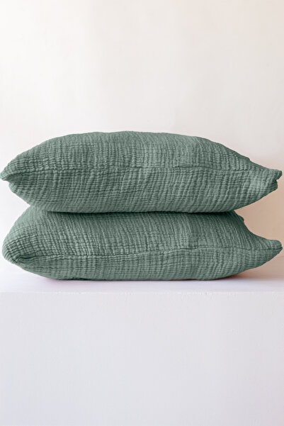 vivamaison 4 Layer Muslin Pillowcase Set of 2 50X70 cm 100% Cotton Breathable