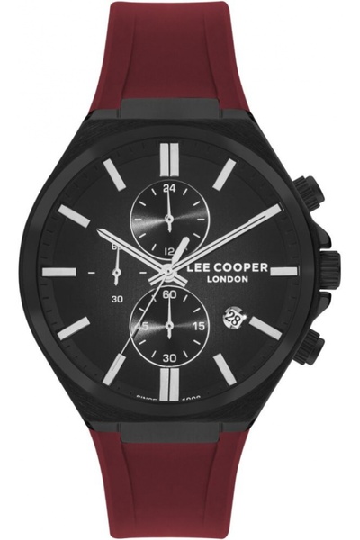 Lee Cooper ceas bărbătesc LC07854.658, roșu, la modă — ideal ca un cadou.