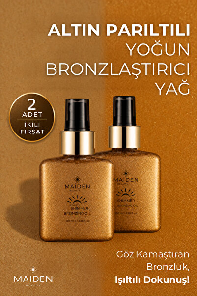 Maiden Beauty Yoğun Bronzlaştırma Etkili Altın Parıltılı Bronzlaştırıcı Yağ (...