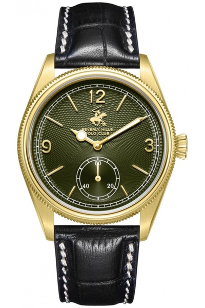 Beverly Hills Polo Club Ceas de modă verde pentru bărbați BEVERLY HILLS BP380...
