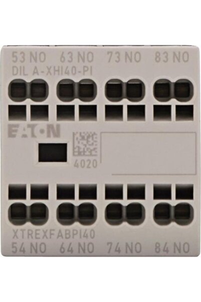 Eaton Modul de contact auxiliar DILA-XHI40-PI 4P 16A 4Z Montare frontală Push...