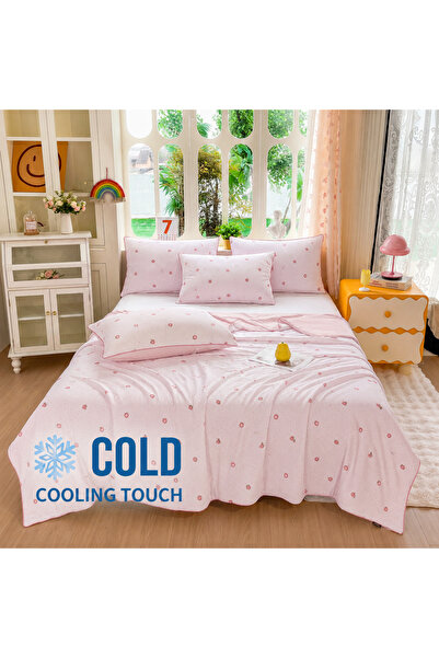 Lenjeria Pufoasa Pilotă de Vară Premium Cooling Touch 200x230 cm + 2 Fețe de ...
