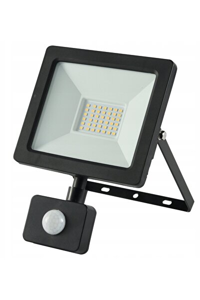 Germina 30W 3350lm 4000K Proiector LED premium cu senzor negru IP44 GW-0013