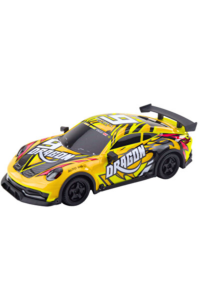 LeanToys Mașină sport RC telecomandată, iluminată, cu caroserie de drift, gal...
