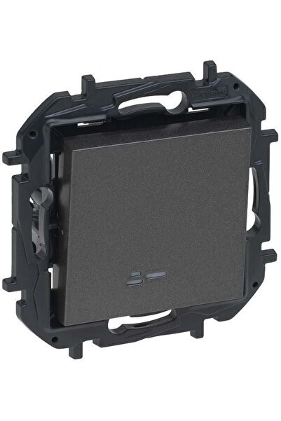 Legrand Conector iluminat Niloe Step cu un singur pol 10A - culoare oțel 863411B