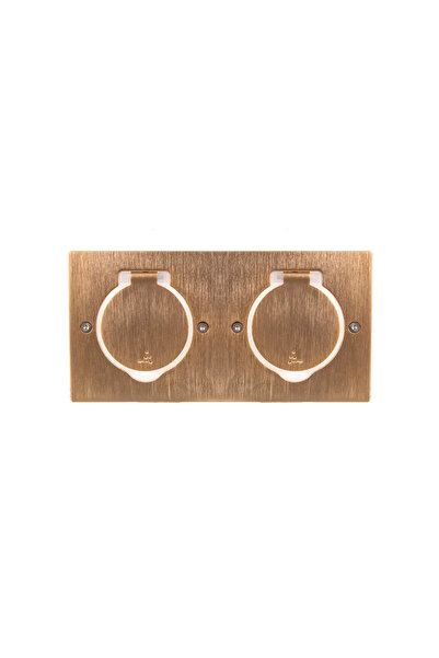 Legrand MOSAIC Capac dublu dreptunghiular maro 089712