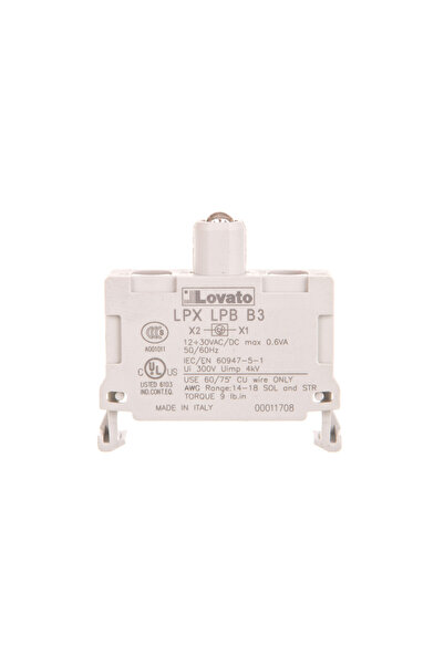 lovato Suport lampă LED verde 12-30V AC/DC LPXLPBB3