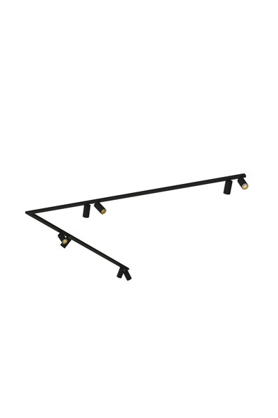 Nowodvorski Bandă de tavan 90 2x200cm MONO CORNER VIII 2x200 NEGRU/GOLD 7702 ...