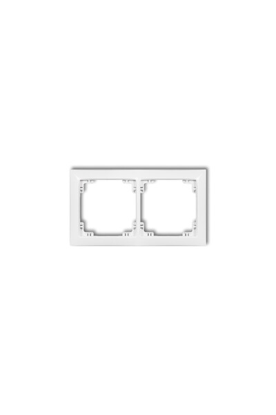 KARLIK Universal cadru dublu din plastic Deco Soft alb (DRSO-2)