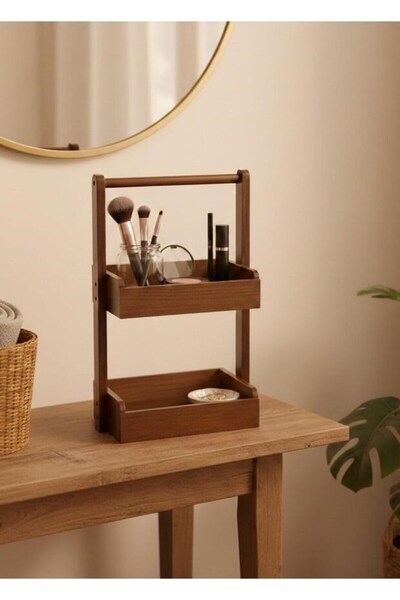 Gifts and More Hacı Ali Natura Akasya 2-Tier Organizer Shelf 27X18X44 cm