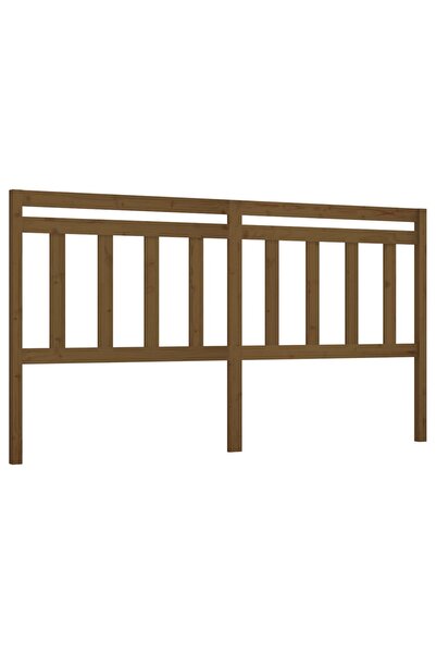 vidaxl Tăblie de pat, maro miere, 206x4x100 cm, lemn masiv de pin