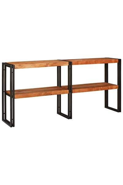 vidaxl Masă de consolă Maro 160 x 33 x 75 cm Lemn Solid de Acacia