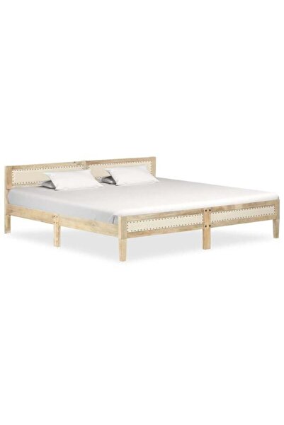 vidaxl Cadru de pat, lemn masiv de mango, 200 cm