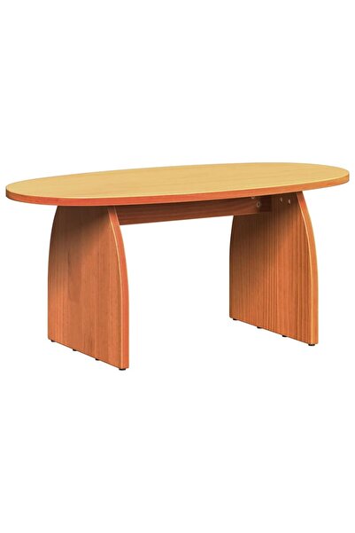 vidaxl Masă de cafea Maroniu cerat 80 x 40 x 35 cm Lemn de pin masiv