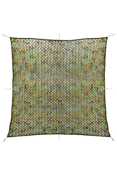 vidaxl Plasă de camuflaj cu husă de depozitare, verde, 5 x 5 m