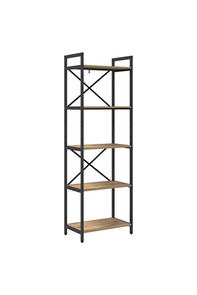 vidaxl Raft pentru cărți Stejar Artizanal 56 x 34 x 171 cm