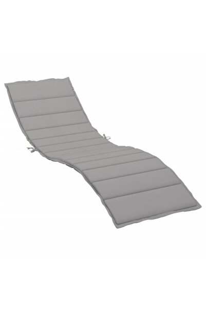 vidaxl Pernă pentru șezlong, gri, 200 x 60 x 3 cm, țesătură oxford