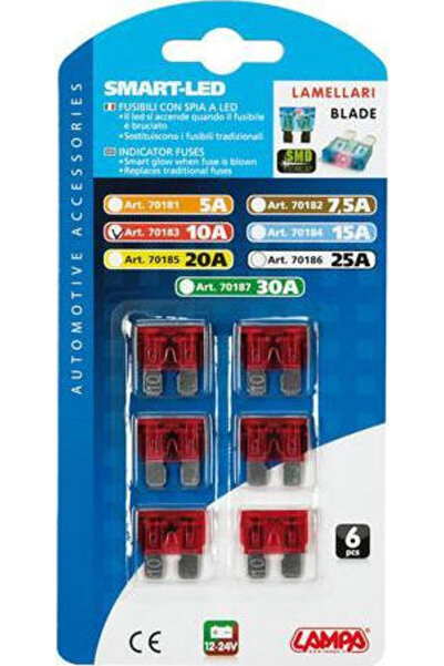 Lampa Ασφάλειες με ένδειξη LED 12/32 V 10 A