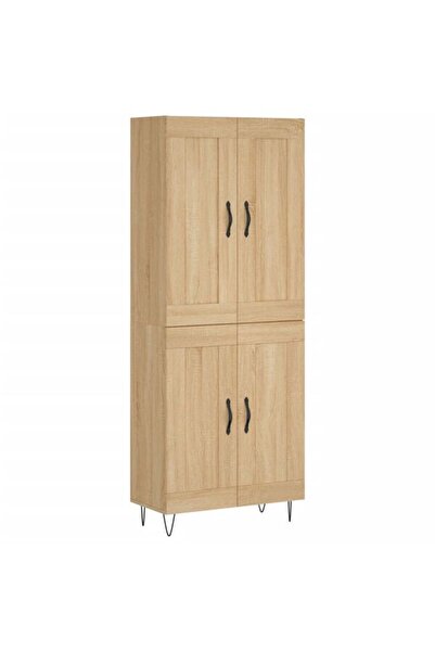 vidaxl Dulap înalt, stejar Sonoma, 69,5 x 34 x 180 cm, lemn prelucrat