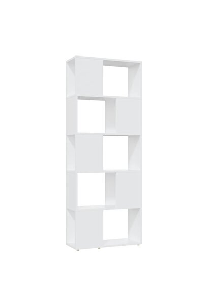 vidaxl Bibliotecă/Separator cameră, alb, 60x24x155 cm, PAL