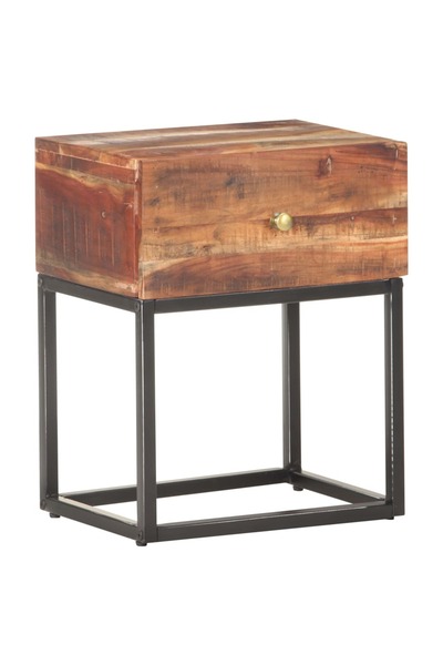vidaxl Noptieră, 40 x 30 x 50 cm, lemn de acacia brut