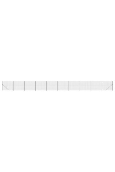 vidaxl Gard din plasă de sârmă cu bordură, Antracit, 2.2 x 25 m