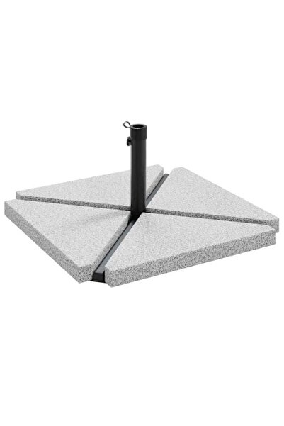 vidaxl Set bază umbrelă de grădină, 5 piese, granit și oțel