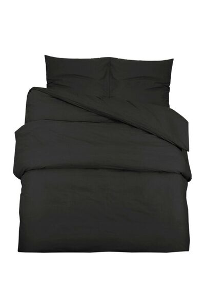 vidaxl Set husă de pilotă, negru, 155 x 220 cm, bumbac