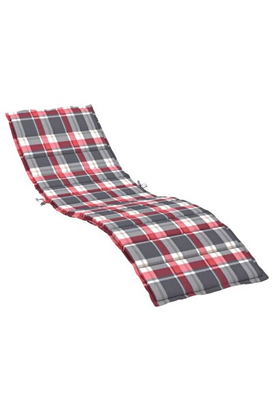vidaxl Pernă de lounge, în carouri roșii, 200 x 60 x 3 cm, textil oxford