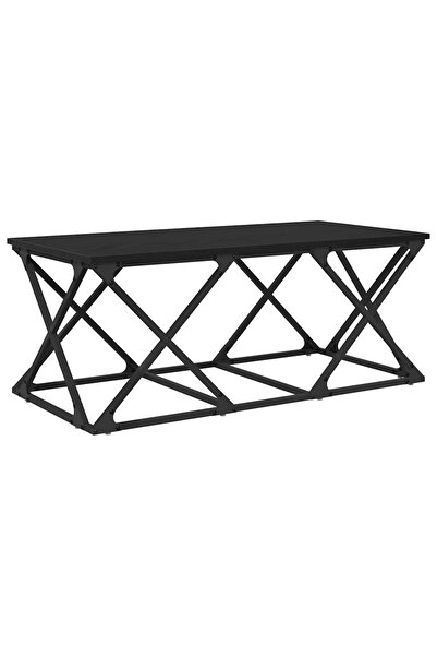 vidaxl Masă de cafea Stejar Negru 100 x 49 x 40 cm Lemn compozit