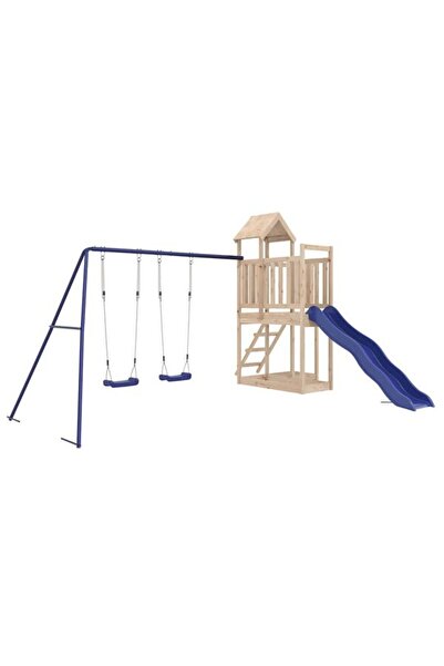 vidaxl Set de joacă pentru exterior, din lemn masiv de pin