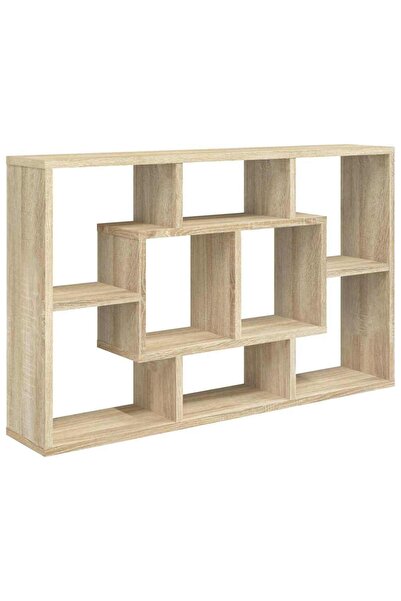 vidaxl Raft de perete, stejar Sonoma, 85x16x52,5 cm, lemn prelucrat