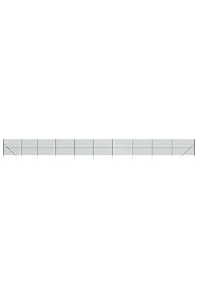 vidaxl Gard din plasă de sârmă cu țăruși de fixare, verde, 1,8 x 25 m