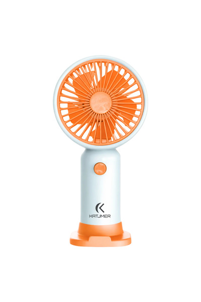 KATJMER KTFN-12 Şarjlı El Fanı Standlı Taşınabilir Mini Masaüstü Serinletici Fan