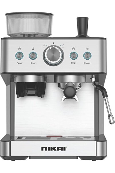 Nikai Espresso Coffee Machine with Grinder, 20 Bar Pump, 30 Grind Settings, 1...