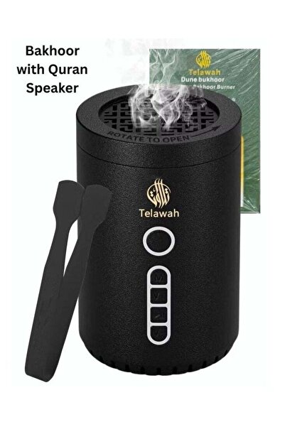 Telawah Bakhoor Electric Incense Charcoal Oud Burner with Full Quran Muslim S...