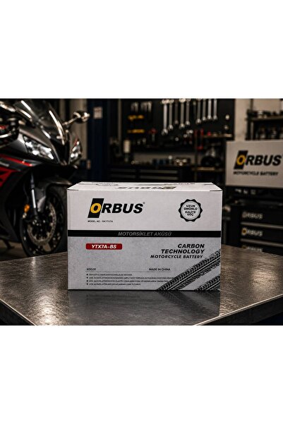 ORBUS 12V 7 AH Motorsiklet Aküsü