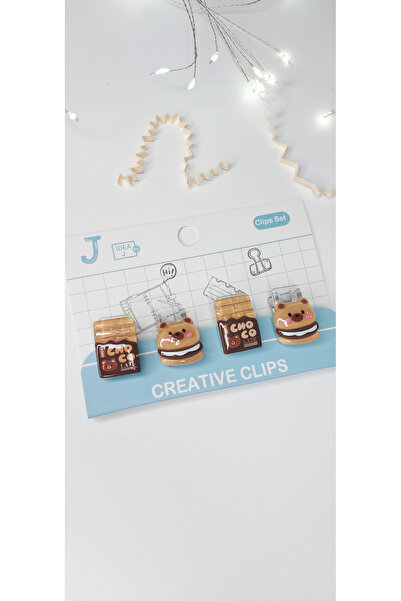 Shop Kumomi Ayılı-çikolatalı klips seti
