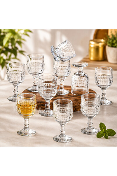 Dania Luxury Glassware 12Pcs 75ml Whiskey Glass Set 🥂 |   Classic Elegant De...