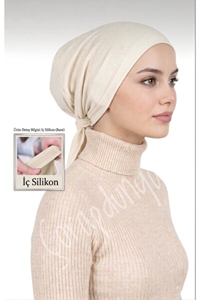çorapdunyam Double Silicone Seamless Non-Slip and Non-Slip Headscarf Stabiliz...