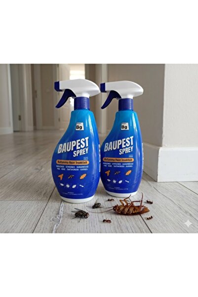 Baugen Bg Baupest Sprey 400 ml x 2 Alevlenir Sıvılar İçin Güçlü(Karasinek,Siv...