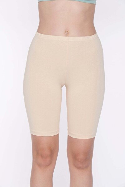 YILDIZ Lycra Women's Short Tights Skin Color