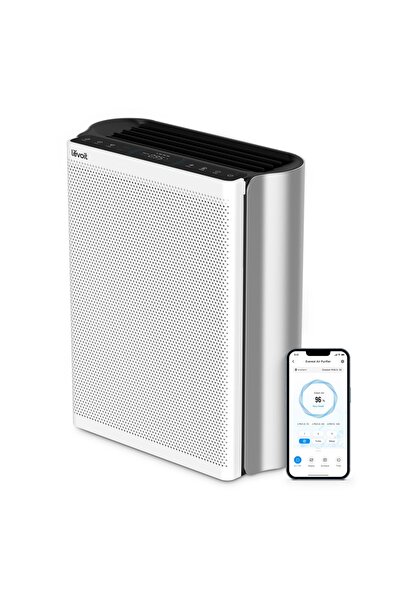 Levoit Καθαριστής αέρα Smart EverestAir Wi-Fi, Φίλτρο True HEPA, Ενεργός άνθρ...