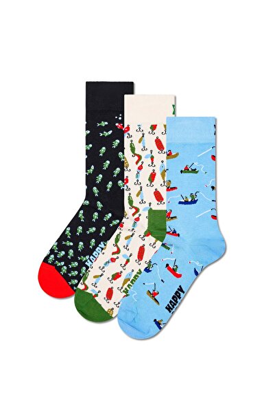 Happy Socks 3er Pack Unisex Socken - Geschenkbox, gemischte Farben