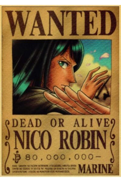 ESSESORIES One Piece Wanted Poster Wall Art Set of 9 Waterproof Self Adhesive...