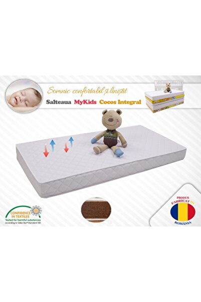 MY KİDS Saltea MyKids Fibra De Cocos Integral 140x70x12 Husa Microfibra Matla...