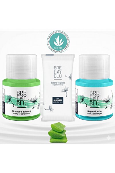Breezy Blu Set de cosmetice hoteliere 1 - cu Aloe Vera